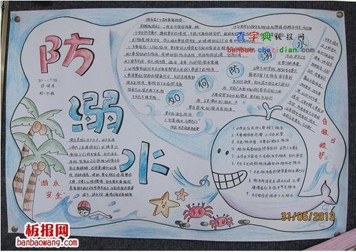 画防溺水手抄报视频,守护生命，共筑安全防线
